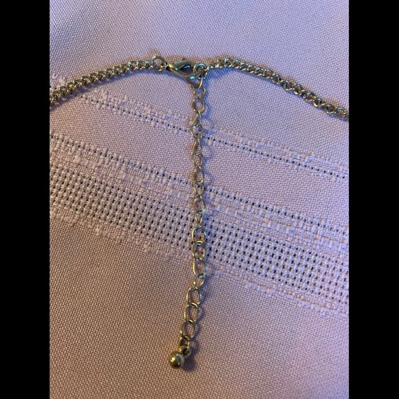 Gold, and Pink Statement Necklace - Picture 3 of 5